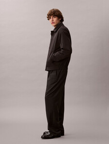 Buy 남성 마이크로 트윌 숏 보머자켓 in color BLACK