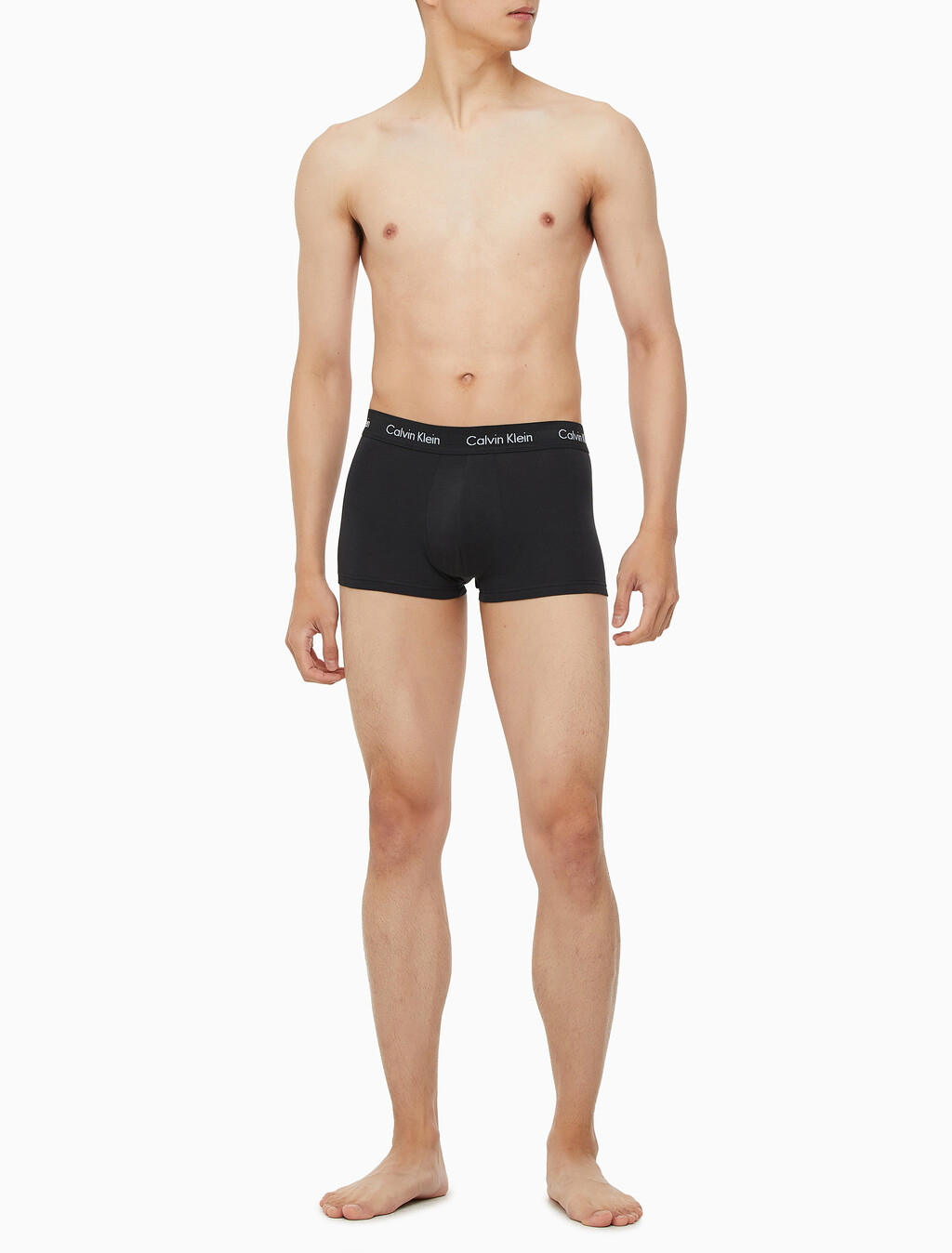 Buy 남성 코튼 스트레치 로우 라이즈 드로즈 5PK in color BLACK/CHARCOAL/NAVY/SKY BLUE/BLACK