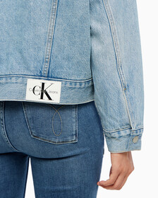 Buy 여성 쉐르파 데님 자켓 in color 028A CHALKY BLU