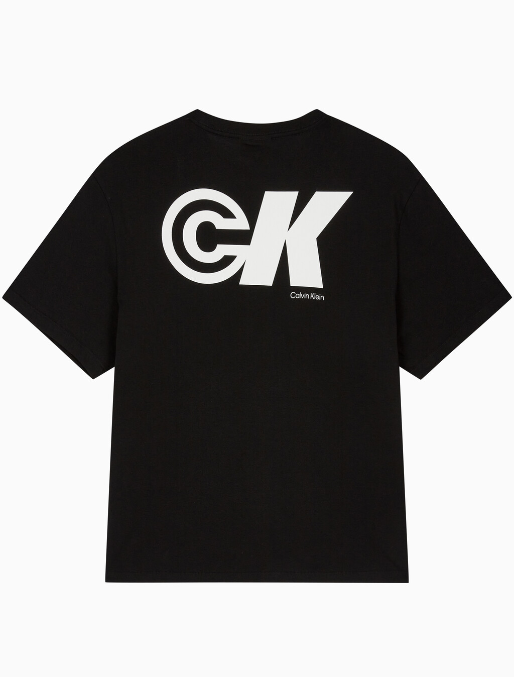 Buy 남성 이지핏 CK 스포츠 로고 그래픽 반팔 티셔츠 in color BLACK