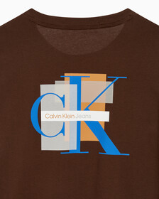 Buy 남성 롱슬리브 패션 레이어드 티 in color DARK BROWN