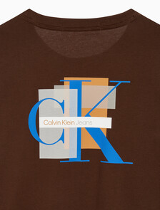 Buy 남성 롱슬리브 패션 레이어드 티 in color DARK BROWN