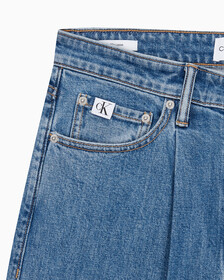 Buy 남성 90's 루즈핏 미드블루 데님 in color MID BLUE BACK EMBRO