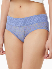 Buy 여성 아이콘 로고 레이스 힙스터 in color BLUE