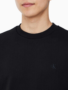 Buy 남성 레귤러핏 로고 그래픽 맨투맨 스웻셔츠 in color CK BLACK