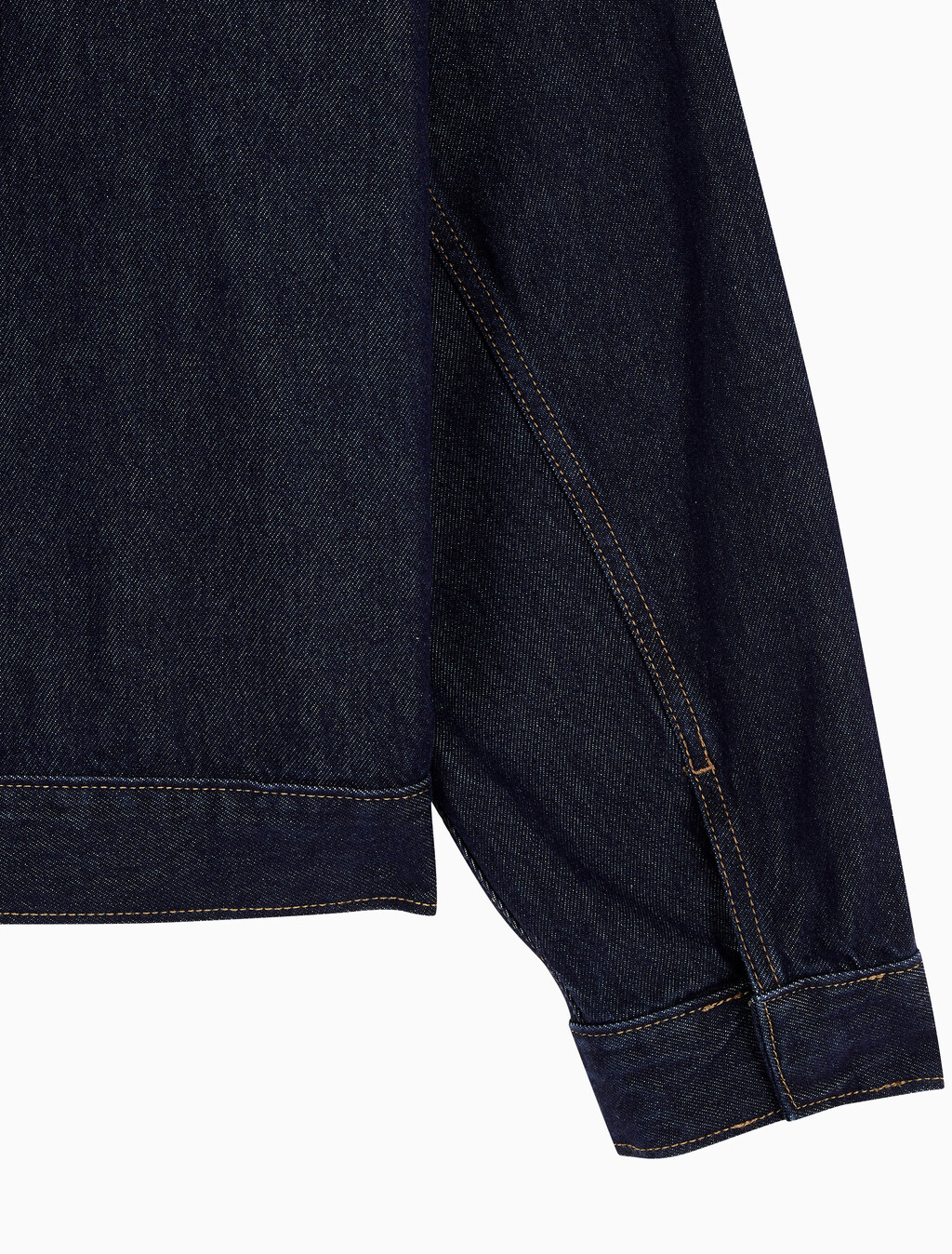 Buy 남성 릴렉스핏 데님 블루종 집업 자켓 in color RINSE BLUE