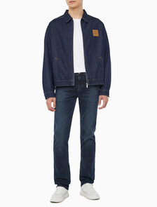 Buy 남성 릴렉스핏 데님 블루종 집업 자켓 in color RINSE BLUE
