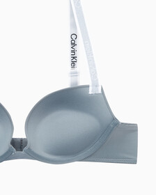 Buy 여성 테일러드 로고 푸쉬업 플런지 브라 in color BELOVED BLUE