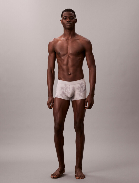 남성 CK 블랙 프린트 로우 라이즈 드로즈