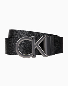 Buy 남성 CK 버클 양면 벨트 35MM in color BLK AOP/BITTER