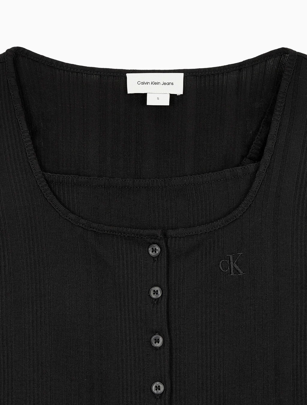 Buy 여성 2 IN 1 립 크롭 슬림 가디건 in color CK BLACK