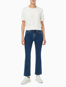 Buy 여성 청키 코튼 그래픽 풀오버 in color ANCIENT WHITE