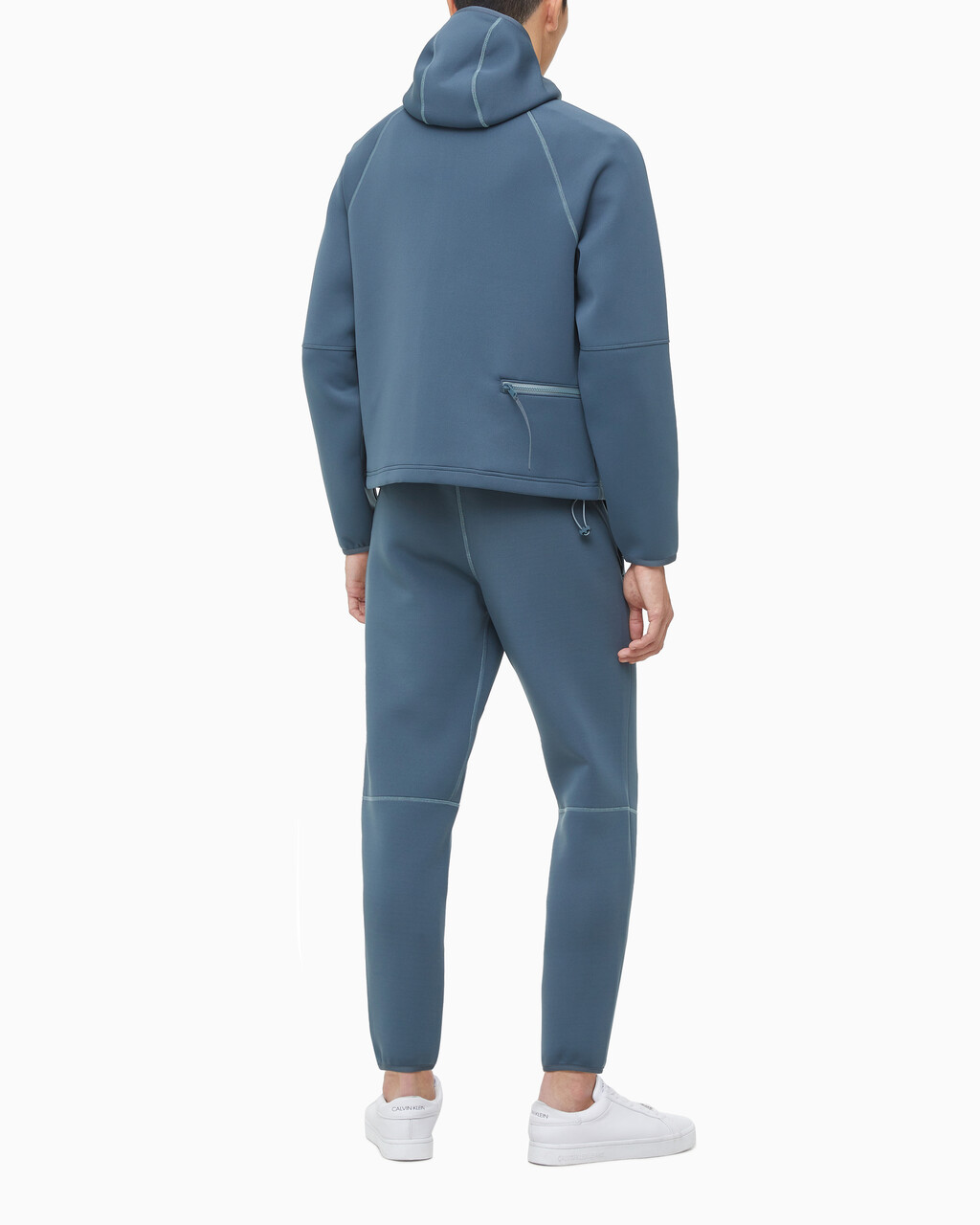 Buy 남성 릴렉스핏 풀집업 후디 in color OCEAN TEAL/ BLK