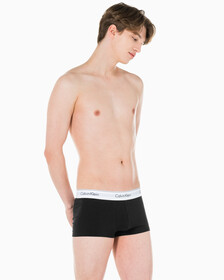 Buy 남성 모던 코튼 스트레치 3PK 트렁크 in color BLUE/GREY/BLACK
