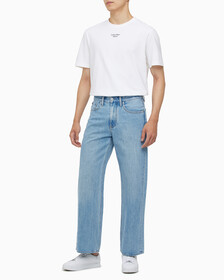 Buy 남성 90's 루즈핏 라이트블루 데님 in color 028A CHALKY BLU