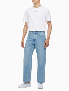 Buy 남성 90's 루즈핏 라이트블루 데님 in color CHALKY BLUE