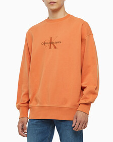Buy 남성 모노로고 내츄럴 크루넥 in color ORANGE