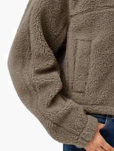 Buy 여성 서모 리지스턴스 셰르파 자켓 in color KHAKI