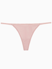 Buy 여성 CK 아이디얼 스트레치 마이크로 로우라이즈 스트링 T팬티 in color SUBDUED 