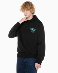 Buy 남성 퓨처 갤럭시 로고 후디 in color CK BLACK