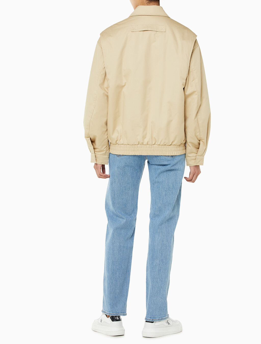 Buy 여성 코튼 보머 자켓 in color PALE KHAKI