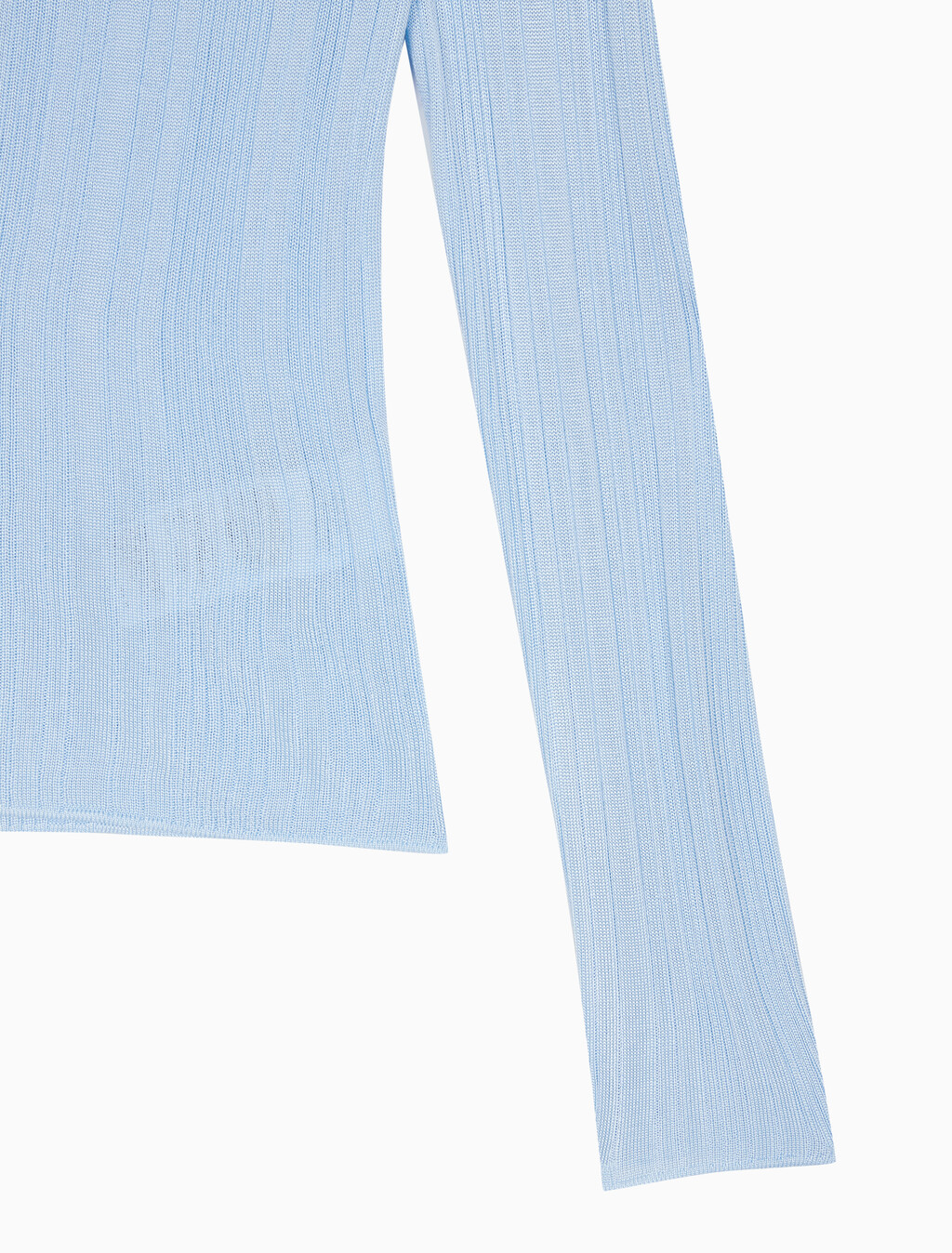 Buy 여성 샤이니 비스코스 립 가디건 in color COOL BLUE