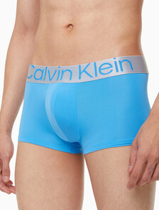 Buy 남성 CK 리컨시더드 스틸 마이크로 로우라이즈 드로즈 3PK in color MIDNIGHT BLUESIGNATURE BLUECLAY GREY