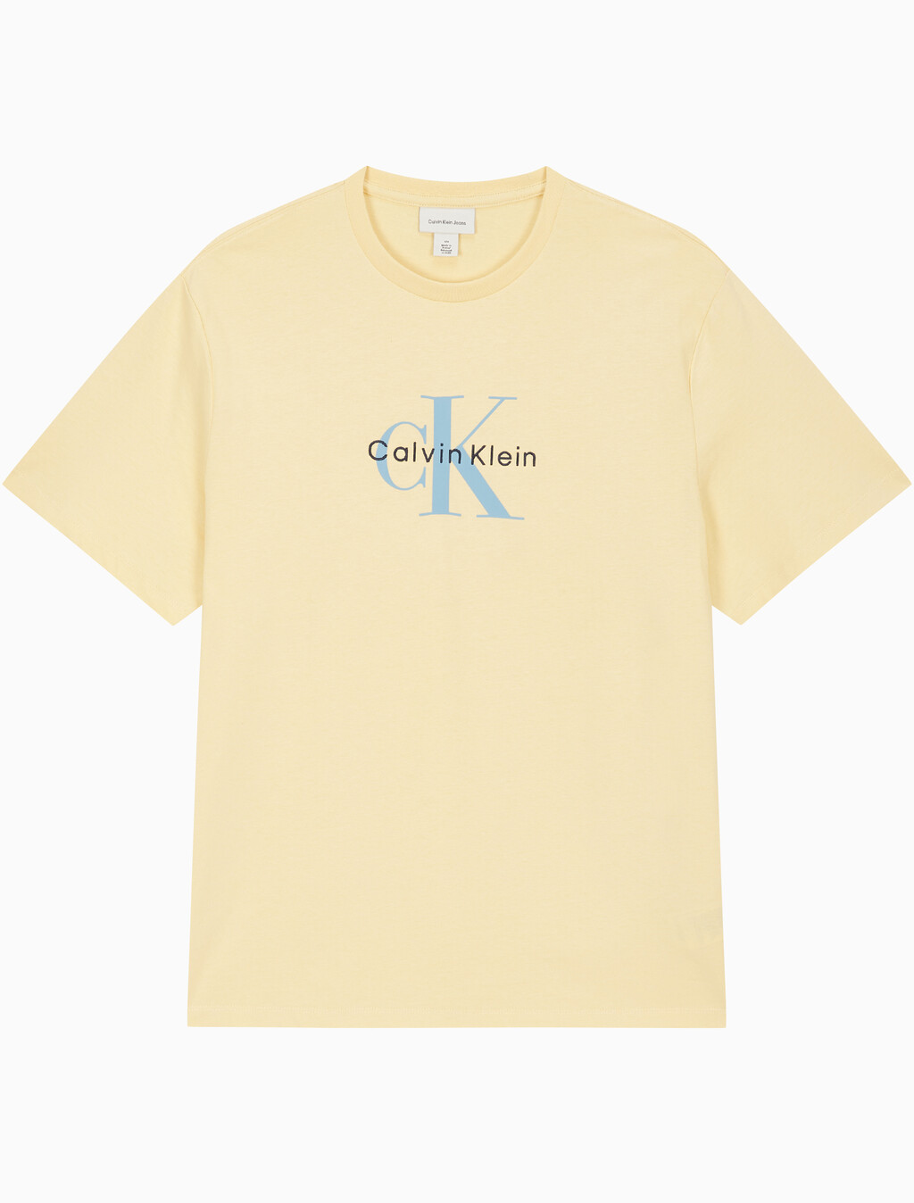 Buy 남성 레귤러핏 히어로 모노그램 로고 반팔 티셔츠 in color SUNLIGHT
