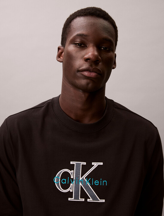 남성 16S 져지 트라이컬러 모노로고 티