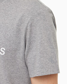 Buy 남성 레귤러핏 인스티튜셔널 로고 스트레치 반팔 티셔츠 in color MID GREY HEATHER