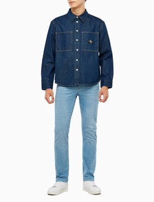 Buy 남성 릴렉스핏 린스 블루 데님셔츠 in color RINSE BLUE