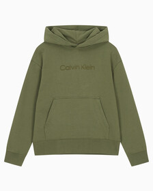 Buy 여성 릴렉스핏 스탠다드 로고 후디 in color JOLLY GREEN BEAN