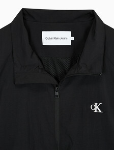 Buy 남성 에센셜 스탠드 카라 집업 자켓 in color CK BLACK