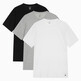 BLACK/WHITE/GREY HEATHER