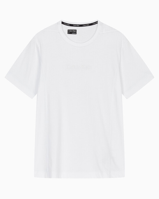 남성 레귤러 핏 에센셜 로고 반팔 티셔츠