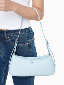 Buy 여성 하드웨어 모노그램 스몰 숄더 백 in color PALEST BLUE