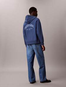 Buy 프리미엄 테리 후드 집업 스웻셔츠 in color Dark Blue