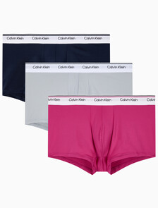 Buy 남성 마이크로파이버 스트레치 밸런스 로우 라이즈 트렁크 3PK in color Pink / Light Grey / Dark Navy