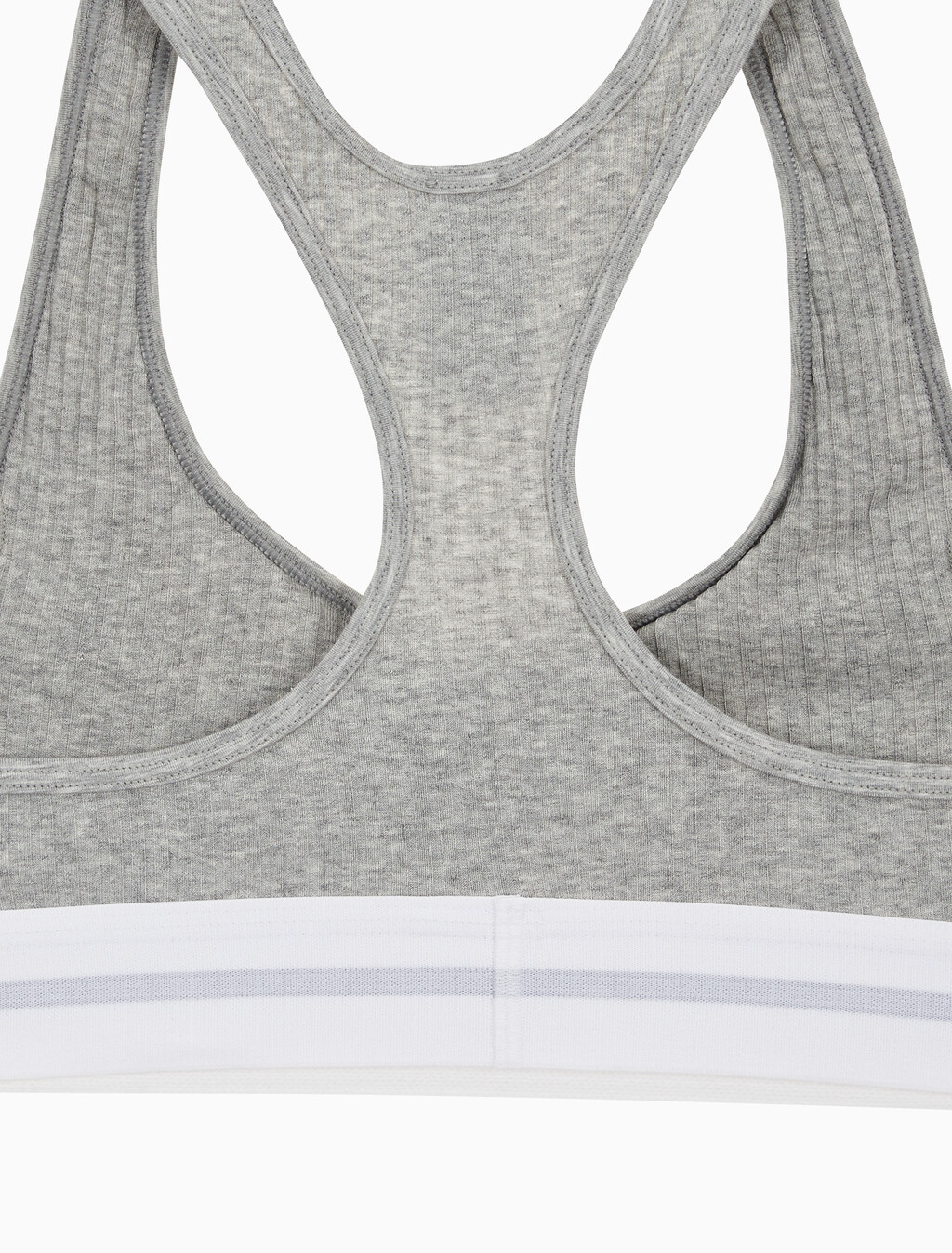 Buy 여성 코튼 모달 스트레치 립 AF 브라렛 in color GREY HEATHER