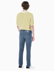Buy 남성 바디핏 블루그레이 37.5 기능성 데님 in color GREY STEPPED RELEASE HEM
