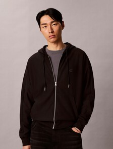 Buy 남성 셔츠 칼라 풀집업 자켓 in color BLACK