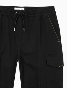 Buy 남성 워시드 카고 팬츠 in color CK BLACK