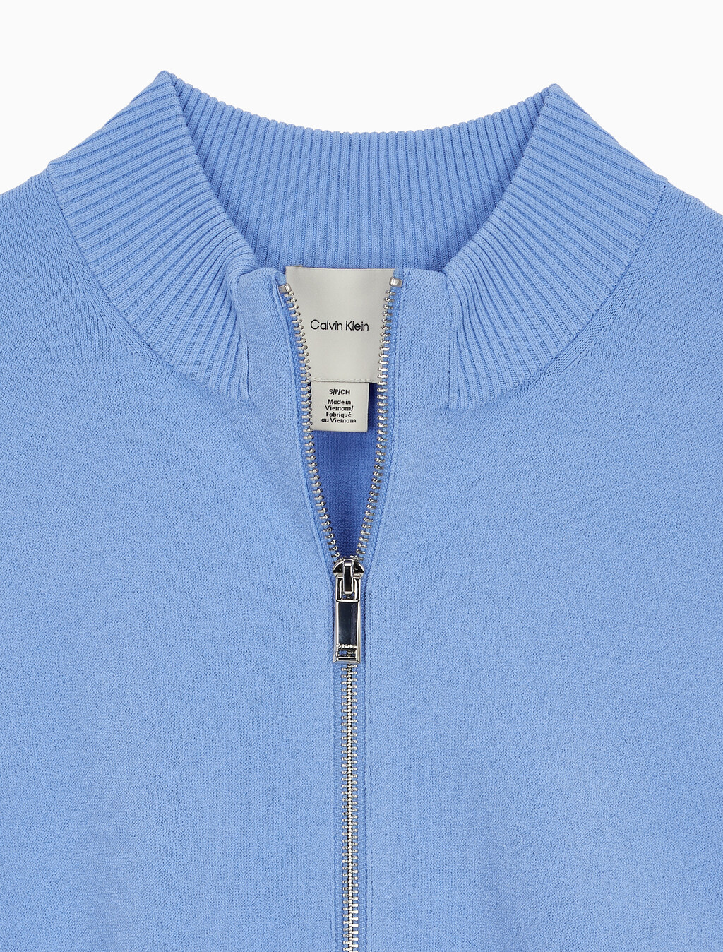 Buy 여성 하프 밀라노 카라 보머 스웨터 in color VISTA BLUE