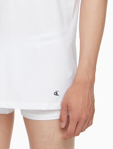 Buy 남성 코튼 클래식 브이넥 3PK in color WHITE