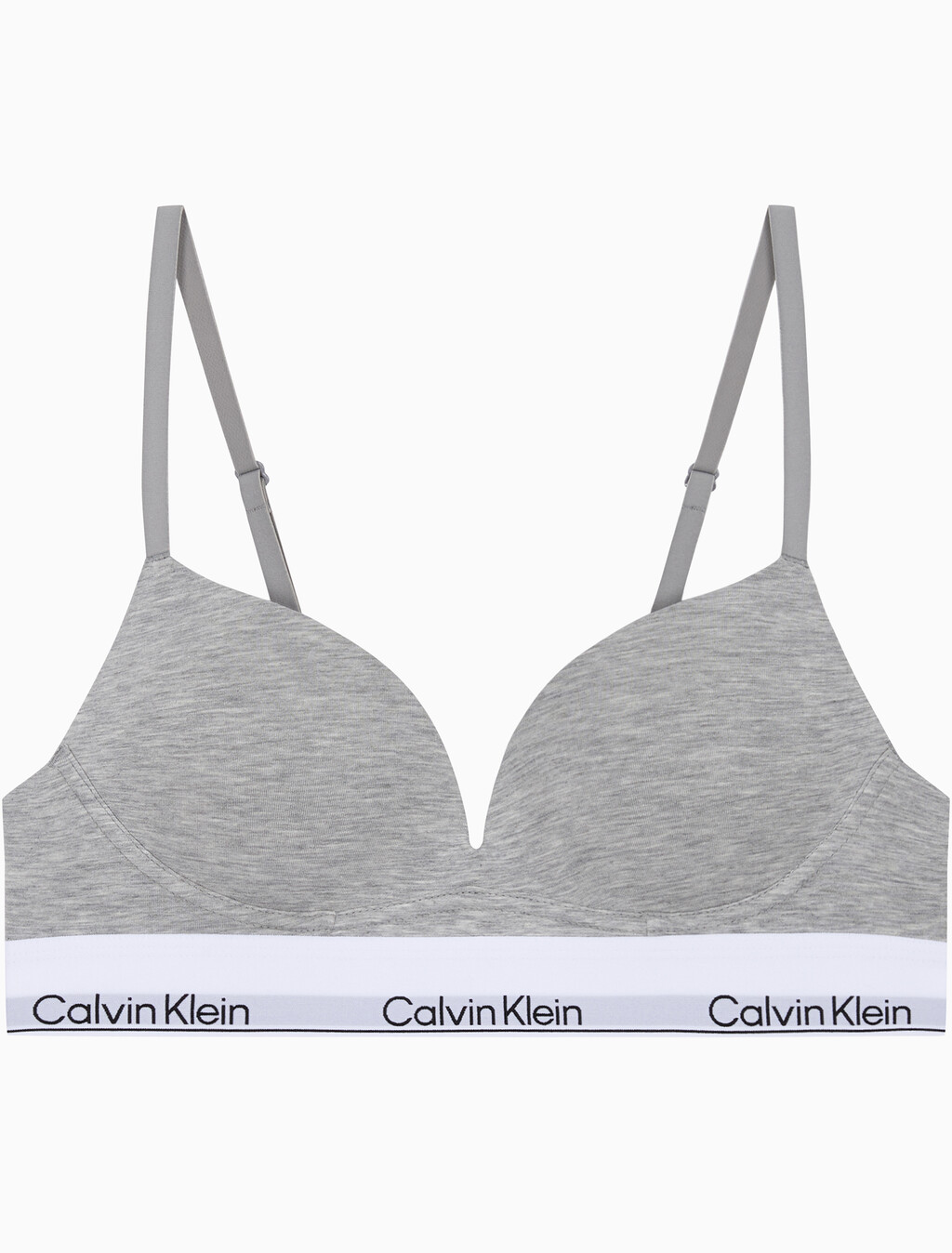 Buy 여성 아이콘 코튼 모달 AF 푸쉬업 브라 in color GREY HEATHER