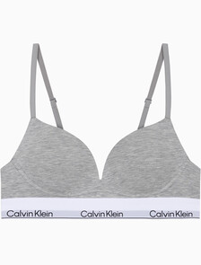 Buy 여성 아이콘 코튼 모달 AF 푸쉬업 브라 in color GREY HEATHER