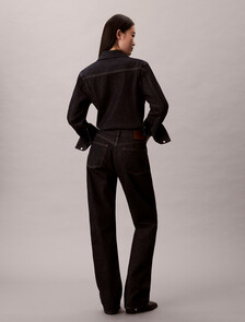 Buy 여성 스트레이트 부츠 레진 린스 in color TENCEL RINSE BLUE