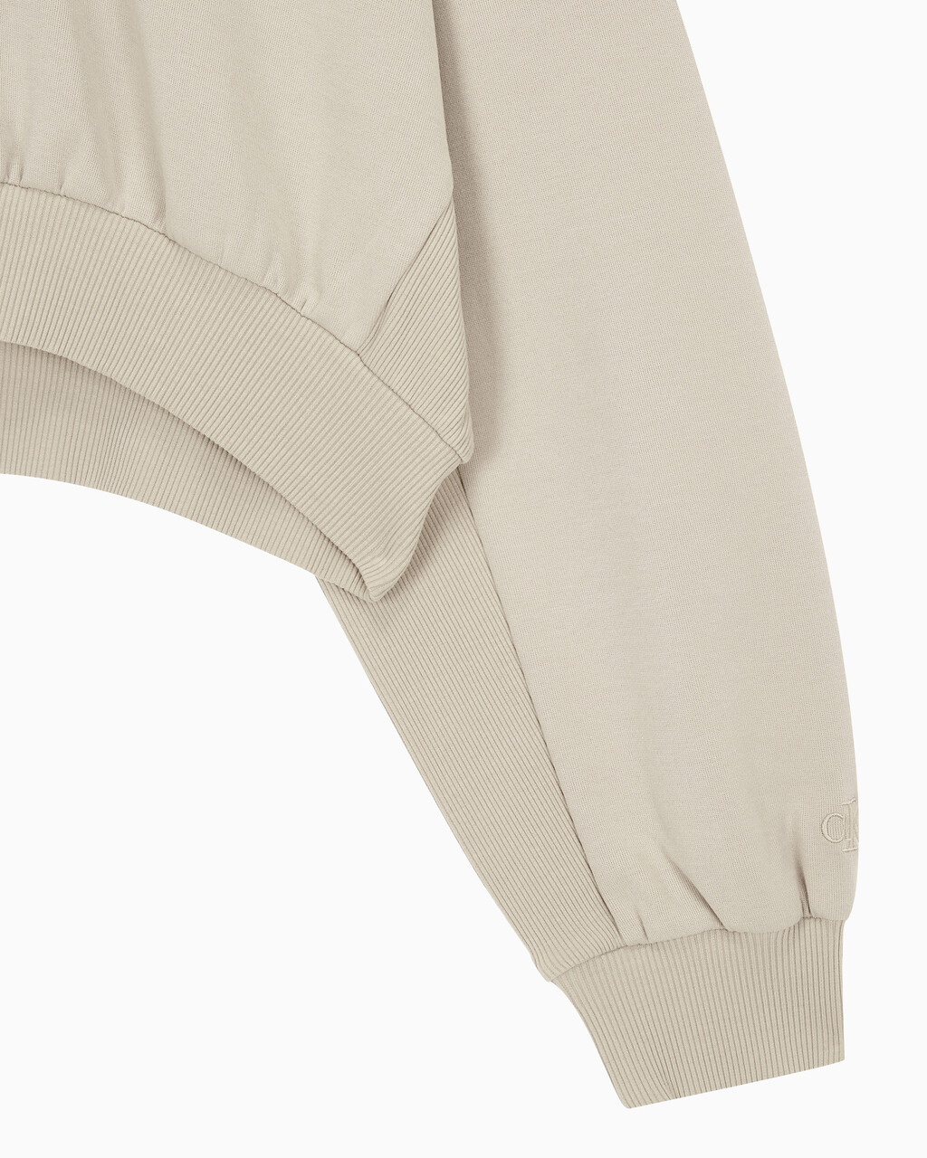 Buy 여성 하프집 엠보스 폴로넥 스웻 in color BEIGE