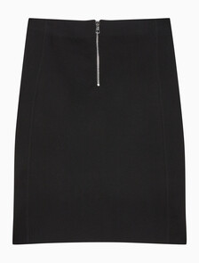 Buy 여성 백 지퍼 디테일 니트 스커트 in color CK BLACK