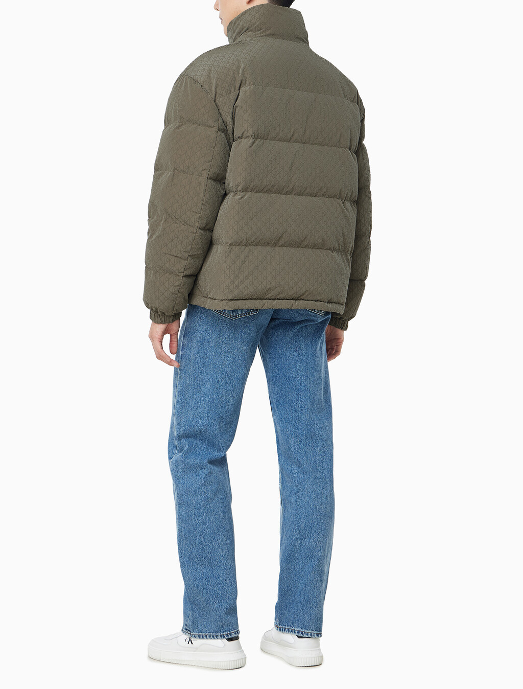 Buy 남성 나일론 리버서블 올오버프린트 다운 푸퍼 자켓 in color BUNGEE CORD